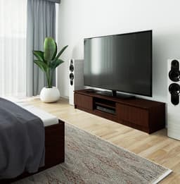 TV Meubel Kast 160 cm Breed met Open Vak en Opbergruimte — thumbnail 2