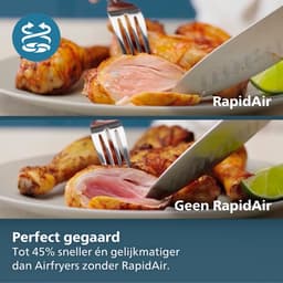 Philips Airfryer Single Basket 5000-serie met Stoomfunctie – NA541/00 – SteamClean - SteamFry – 7,2L – Tot 6 personen — thumbnail 6