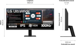 LG 29U511A - Full HD Ultrawide IPS Monitor - 100Hz - 29 Inch — thumbnail 8