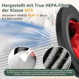 Set van 2 reservefilters voor stofzuiger - HEPA-filter compatibel met Bosch Unlimited Gen2-serie 8 - Vervangende filters voor optimale luchtkwaliteit in huis — thumbnail 6