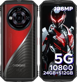 DOOGEE S118 Pro 5G - Robuuste Smartphone - Robuuste Telefoon - 32GB RAM + 512GB ROM (2TB/TF) - 10800 mAh/33W - 6,6 inch 120Hz - 108 MP + 20 MP Nachtzicht - Dual SIM 5G - GPS - NFC - Rood — thumbnail 1