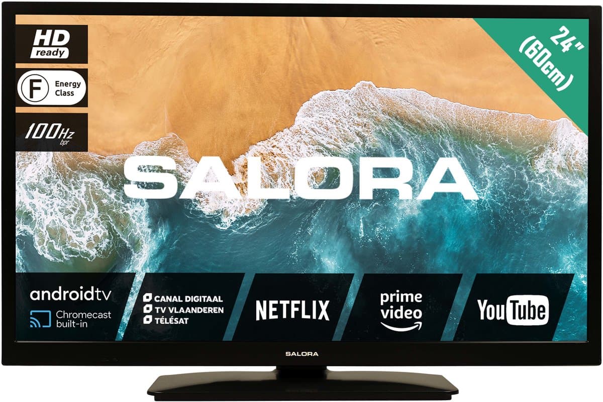 Salora 24MBA300 tv 61 cm (24") HD Smart TV Wifi Zwart — afbeelding 1