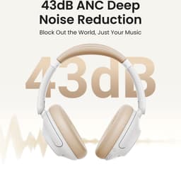 UGREEN HP202 HiTune Max5 Hybrid ANC Draadloze Koptelefoon Bluetooth 5.0 Wit — thumbnail 4