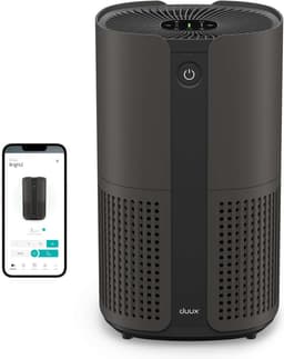 Duux Bright 2 Smart Luchtreiniger - 210 CADR geschikt voor 42m² - Air Purifier met Luchtkwaliteitsindicator en Ionisator - Zwart — thumbnail 1