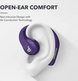soundcore by Anker AeroFit Pro Wireless Open Earplugs, Super Comfortable, Sturdy Fit, Ergonomic Design, Rich Sound with LDAC, Bluetooth 5.3, IPX5 Waterproof, 46 Hours Playtime, App Control — thumbnail 8