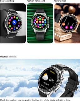 Darenci Smartwatch Superior Pro - Smartwatch heren - Activity Tracker - Touchscreen - Bluetooth bellen - Bluetooth muziek - Stalen band - Heren - Horloge - Stappenteller - Bloeddrukmeter - Verbrande calorieën - Zuurstofmeter - Waterdicht - Zilver — thumbnail 18