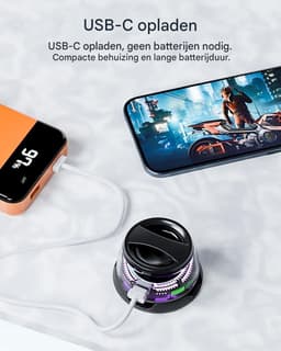 carmdering - Magnetische Bluetooth Luidspreker -draadloze Bluetooth Mini Speaker - Draagbare Speaker - Mini Audio Systeem - Bluetooth 5.3 Connectiviteit - Sterke Magnetische Houder - Duurzaam ABS Materiaal - Ideaal Voor Outdoor Reizen - 1 Stuk — thumbnail 3