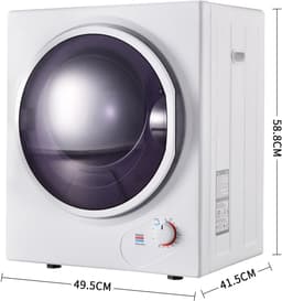 Afvoerdroger 2.5 Kg - Wandmontage, PTC Keramisch, 200 Minuten Timer, Dubbel Filtersysteem - Wit — thumbnail 4