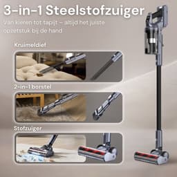 Vesora® 3-in-1 Steelstofzuiger Draadloos zonder Zak - BASIC - Draadloze Stofzuiger - Kruimeldief Snoerloos - Vacuum Cleaner - Handstofzuiger - Stofzuiger Steel met Hepa Filter - Stofzuiger Huisdieren - Zakloze Stofzuiger — thumbnail 24