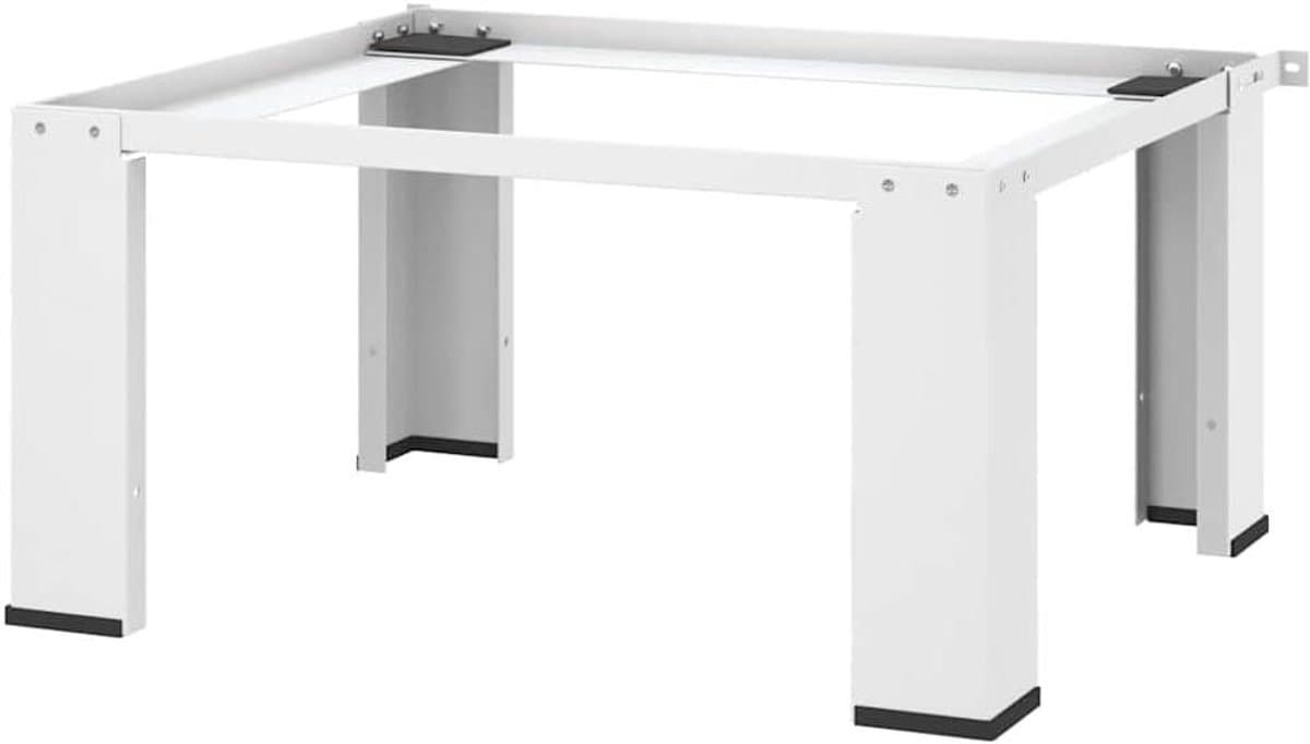 Wasmachine Onderstel - Droger Platform - Huishoudelijk Werk - Stabiel Staal - 64 x 55 x 325 cm - Wit — afbeelding 1