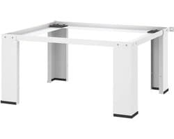Wasmachine Onderstel - Droger Platform - Huishoudelijk Werk - Stabiel Staal - 64 x 55 x 325 cm - Wit