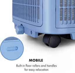 Klarstein mobiele airconditioner met luchtafvoerslang, 5-in-1 airconditioner, ventilator, luchtontvochtiger, luchtreiniger & nachtmodus, app-bediening, kleine & draagbare airconditioner voor thuis & op kantoor, 7000 BTU,9 kW voor 42 m² 48 dB — thumbnail 21