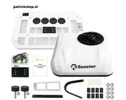 Sunster Dak Airconditioner - Air conditioning - 10000 BTU - 150-400m³/u - 1-3KW - 12V Efficiënte Koeling, Met Afstandsbediening, voor RV, camper, Vrachtwagens, Boten