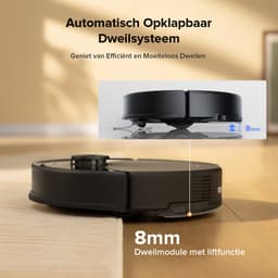 Roborock Q10 S5 Robotstofzuiger– 10000 Pa Zuigkracht–Dubbele Anti-klitfunctie–VibraRise 2.0-Systeem– 8 mm Dweillift– PreciSense LiDAR-navigatie–Obstakelvermijding– APP–Zwart — thumbnail 10
