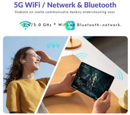Pad 8 Pro Snapdragon 8gen2 Android Tablet 11Inch Hd 16GB 1TB 12000 Mah 5G Dual Sim Wifi Tafels Pc - Blue — thumbnail 2