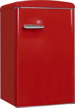 Exquisit RKS120-V-H-160FR - Tafelmodel Koelkast - Retro - LED Verlichting - 122 Liter - 41dB - Rood — thumbnail 5