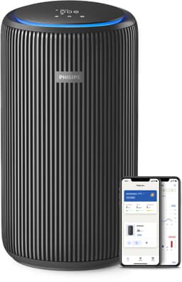 Philips PureProtect 3200 Series - Luchtreiniger - CADR 520m3/u - Ruimtes tot 135m2 - 3 Laags HEPA Filtratie - Air+ App - Ultrastil - Nachtlampje - Zwart - AC3221/13 — thumbnail 1