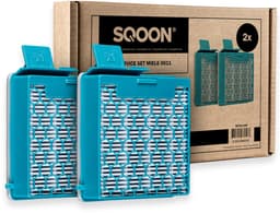 SQOON® XL Filterset geschikt voor Miele Boost CX1 stofzuiger - 2 STUKS - Gelijk aan model: SF-HY 60 - Vervangt HEPA-filter 11639240 - Voor schone en allergievrije uitblaaslucht — thumbnail 1