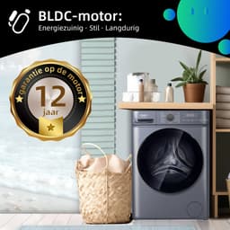 CHiQ CW07123863AX - Wasmachine - 7 KG - Space Pro - 16 programma's - AI Smart - Stoomwassen & Quick Wash - 12 jaar garantie op motor - A — thumbnail 8
