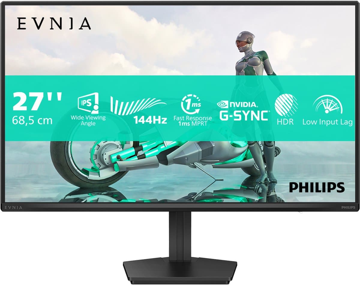 Philips Evnia 3000 series 27M2N3200NF - Full HD IPS Monitor - G-Sync Compatible - 144hz - 0.5ms - 27 inch — afbeelding 1