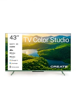 CREATE - QLED 4K 43" Smart TV met antireflectiescherm en gekleurde lijst - TV COLOR STUDIO — thumbnail 1