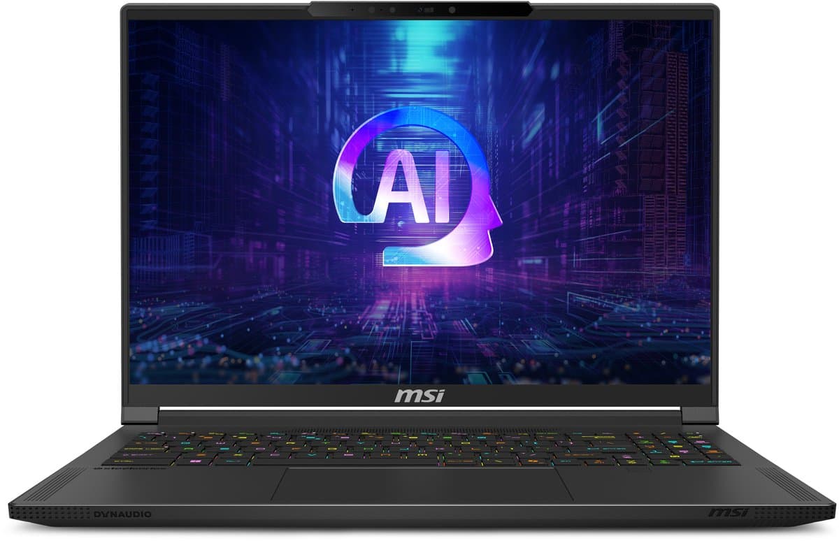 MSI Stealth A16 AI+ A3HWFG-002NL - Laptop - Ryzen AI 7 - RTX 5060 - 32GB/1000GB - 240 Hz - Copilot+ PC — afbeelding 1
