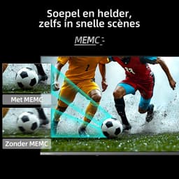 CHiQ U43QST - Smart TV 43 Inch - QLED Pro Google TV - UHD 4K - Randloos Metal Design - Dolby Audio - Nieuw — thumbnail 7