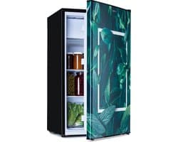 Klarstein Koelkast CoolArt koel-vriescombinatie - met 2 koelstanden, designfront, 5-traps thermostaat, 0 tot 10 °C, inhoud: 79 liter, thema: Bos - 41 dB - voor Keuken - Compact - Mini Fridge - Compact Koelkast - Kleine Koelkast