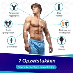 Premium Massagegun met 7 massagekoppen en 6 snelheidstanden - Massagegun professioneel - Vitalic — thumbnail 4