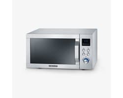 Severin MW 7774 Combi magnetron – Grill en Hetelucht tot 200 °C – EasySelect Bediening - 25 Liter- RVS