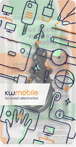 kwmobile Strap Compatible with Anker Soundcore Space A40 - Silicone Cord Holder for Wireless Earphones - Black — thumbnail 4