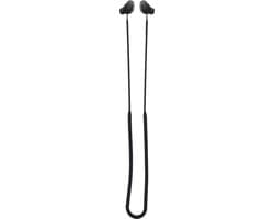 kwmobile Strap Compatible with Anker Soundcore Space A40 - Silicone Cord Holder for Wireless Earphones - Black — thumbnail 3