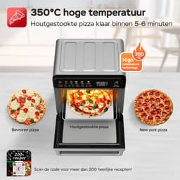 TurboTronic AFO310 Airfryer XXL en Vrijstaande Mini oven – Enkel Deur - 34 Liter – Zilver — thumbnail 5
