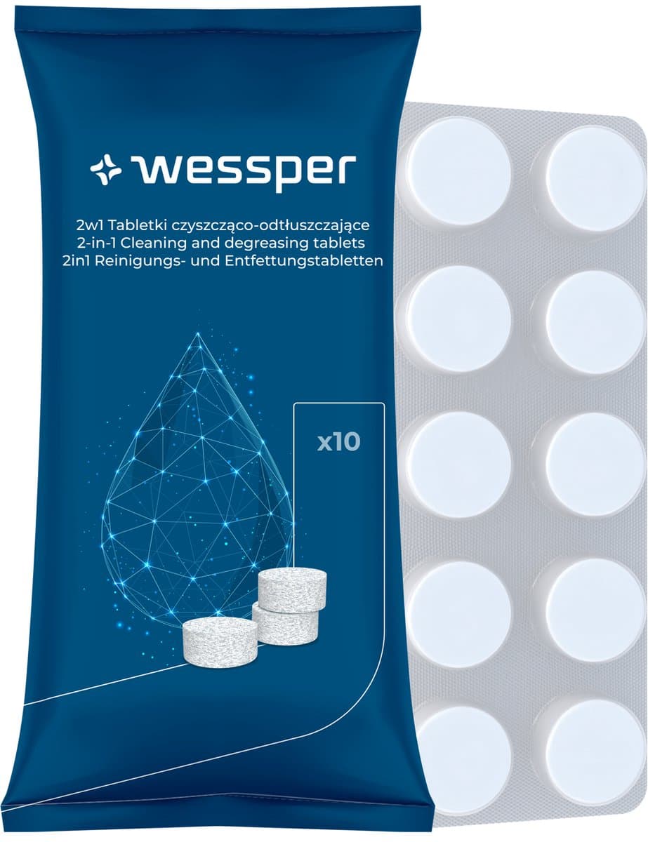 Tabletten voor het reinigen en ontvetten van de koffiemachine - 10 x 2g - universele reinigingstabletten - geschikt voor alle merken — afbeelding 1