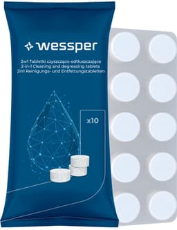 Tabletten voor het reinigen en ontvetten van de koffiemachine - 10 x 2g - universele reinigingstabletten - geschikt voor alle merken — thumbnail 1