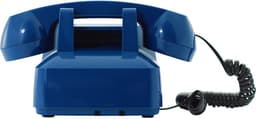 OPIS MOBILE Push-Me-Fon - Retro telefoon voor het 4G mobiele netwerk (SIM-kaart) - blauw — thumbnail 2