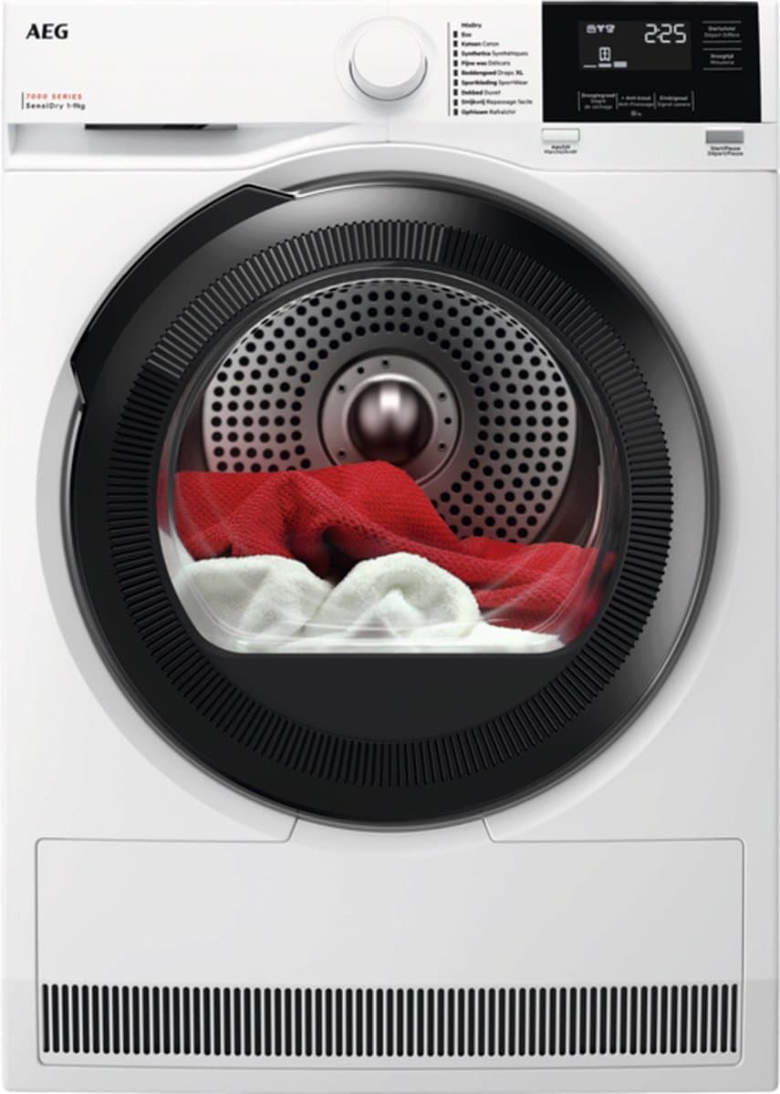 AEG TR79CG34B 7000 SensiDry® - Warmtepomp Droogkast - 9 kg - NL/FR — afbeelding 1