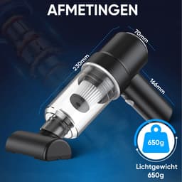 MATTI® - Auto Stofzuiger - Handstofzuiger - Mini Stofzuiger - Stofzuiger Auto - Incl. Blaasfunctie — thumbnail 9