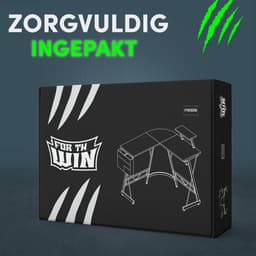 For The Win Hoekbureau - L-Vormig Game Bureau - 131x131x74 cm - Gaming Bureau - Monitor Standaard - Gaming Desk - Computer Tafel - Gaming Tafel — thumbnail 6