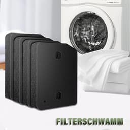 4 stuks droogfilters, voor Miele T1 wasdroger, wasdroger sokkelfilter, sponsfilter, filtermat voor een langere levensduur van de droger (207 mm x 157 mm x 30 mm) — thumbnail 6