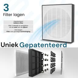 Filair® Luchtreiniger met HEPA H13 Luchtfilter - Air Purifier tegen Allergie, Hooikoorts, Stof, Rook & Huisstofmijt - Stil <30dB met Timer - Luchtzuiveraar Slaapkamer & Woonkamer - Lucht Reiniger + Clean Filter voor Luchtkwaliteit - Wit — thumbnail 2