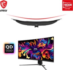 MSI MAG 341CQP QD-OLED - Curved UWQHD Gaming Monitor - 175hz - 34 inch - USB-C — thumbnail 13