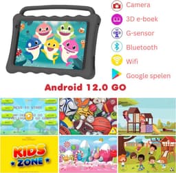 MKSS® Kindertablet Vanaf 3 Jaar - Tablet Kinderen - Kinderspeelgoed - Zwart — thumbnail 4