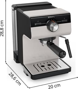 Krups Authentic C40 XP381B - Pistonmachine - Inclusief Melkopschuimer - Compact - Stijlvol Design - Geschikt voor Espresso en Latte — thumbnail 2