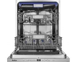 Amica - Inbouwvaatwasser ADF1423X - 14 Couverts - 8 programma's - A++ - Startuitstel 24 u - Halve Lading - Besteklade - SlideSystem