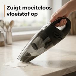 Kruimelzuiger- Kruimeldief snoerloos - Handstofzuiger met 4 opzetstukken - Zedar S300 — thumbnail 3