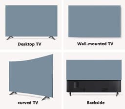 Universele TV Beschermhoes Stof- en Zonwering voor 22 tot 75 inch Scherm — thumbnail 7