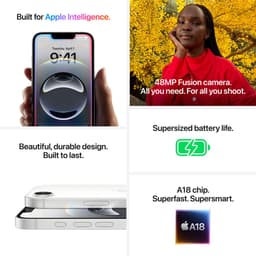 Apple iPhone 16e - 128 GB - Wit — thumbnail 8