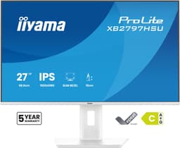 iiyama ProLite XB2797HSU-W1 - 27 inch - Full HD - IPS - USB-Hub (4x) - verstelbaar - Wit — thumbnail 6