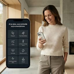 SyncGear Smart Ring - Slimme Ring voor Heren & Dames Met Oplaadcase – Menstruatiecyclus - Activity Tracker - SpO2 - Stappenteller - Hartslagmeter - Nederlandse App - Maat 7 (Europese Maat 54) - Kleur: Zwart — thumbnail 6